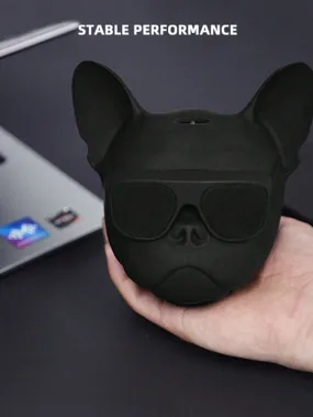 Creative Puffer Dog Design Wireless Speaker Touch Dog Head