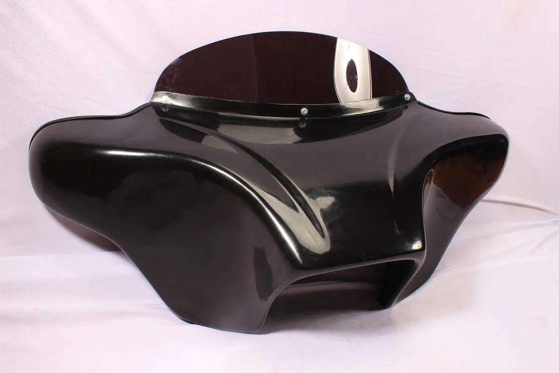 CUSTOM BATWING FAIRING WINDSHIELD  Harley Dyna Switchback SPEAKERS BAGGER LOW
