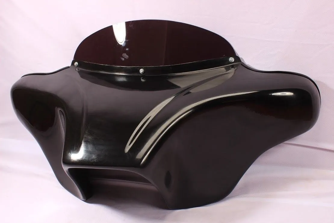 CUSTOM BATWING FAIRING WINDSHIELD  Harley Dyna Switchback SPEAKERS BAGGER LOW