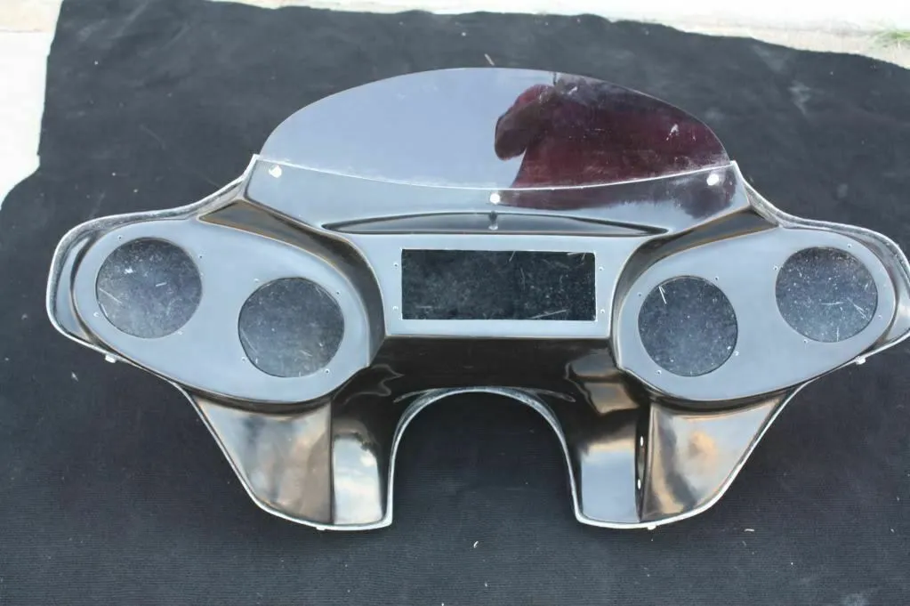 CUSTOM BATWING FAIRING WINDSHIELD Harley FLD Dyna Switchback BAGGER LOW 4X5"