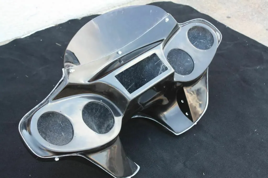 CUSTOM BATWING FAIRING WINDSHIELD Harley FLD Dyna Switchback BAGGER LOW 4X5"