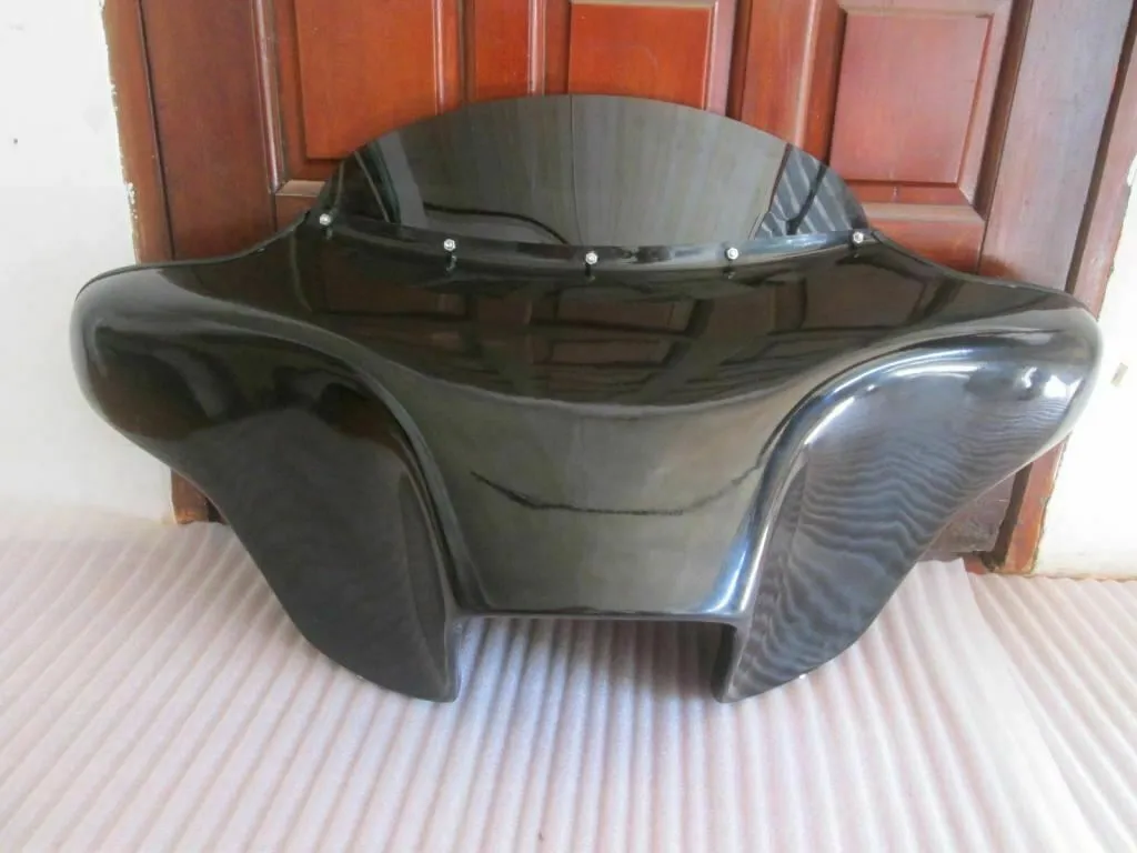 CUSTOM BATWING FAIRING WINDSHIELD Harley FLD Dyna Switchback BAGGER LOW 4X5"