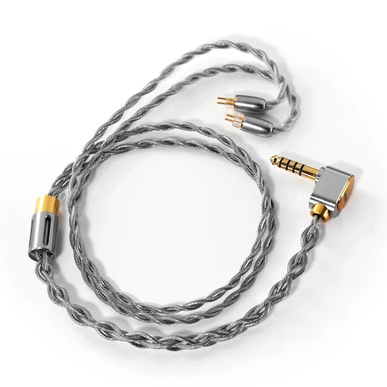 DD ddHiFi BC130A (Air Nyx) 4-Strand Silver Upgrade Earphone Cable (Open Box)