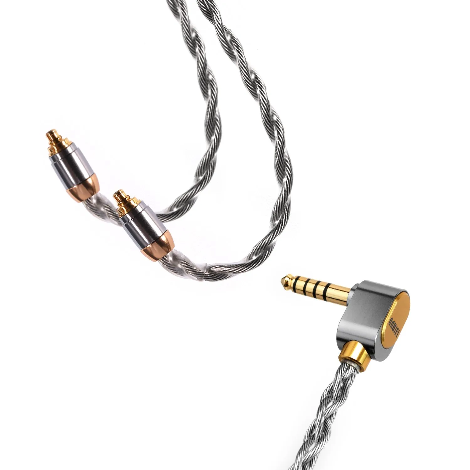 DD ddHiFi BC130A (Air Nyx) 4-Strand Silver Upgrade Earphone Cable (Open Box)