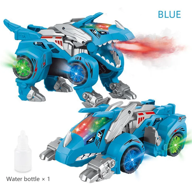 Dinosaur Transformer Car Toy with LED Light and Music