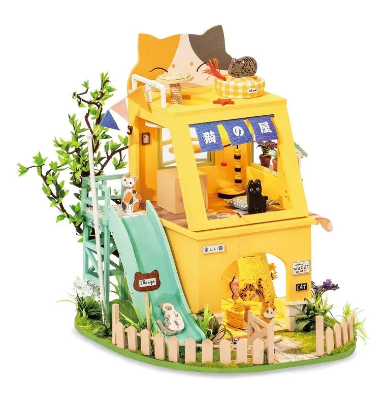DIY Miniature House Kit: Cat House