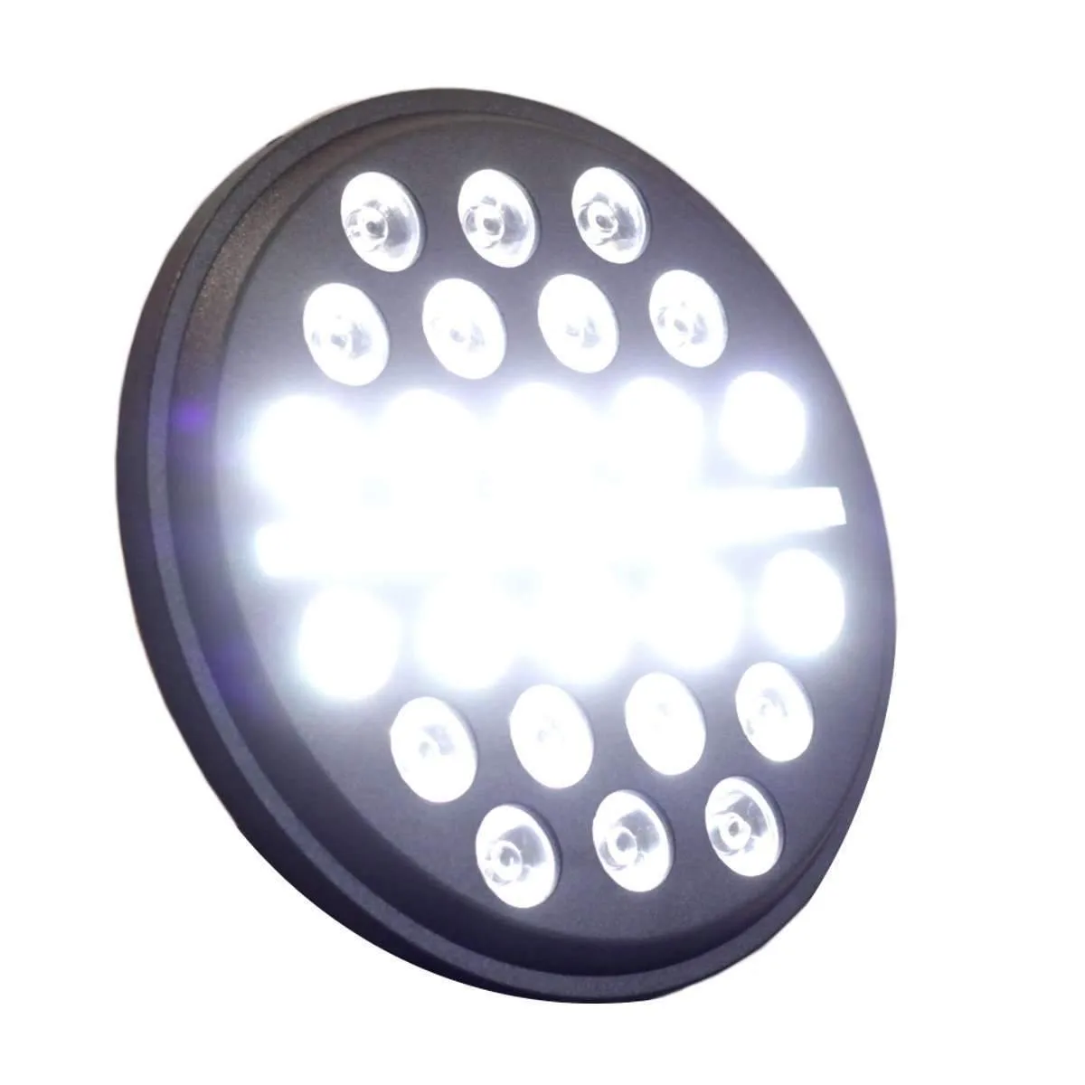 Eagle Lights 7" SLIM LINE Multi LED Projection Headlight - Black - Fits All 7" Harley Davidson and Indian Headlight Buckets