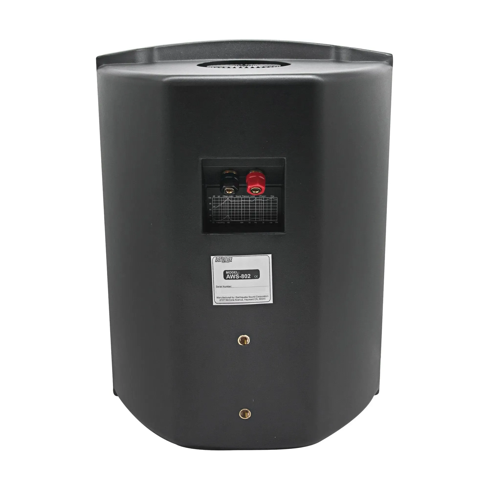 Earthquake Sound AWS-802B Black 8" 200 Watt 8 Ohm All-Weather Indoor Outdoor Speaker (Each)