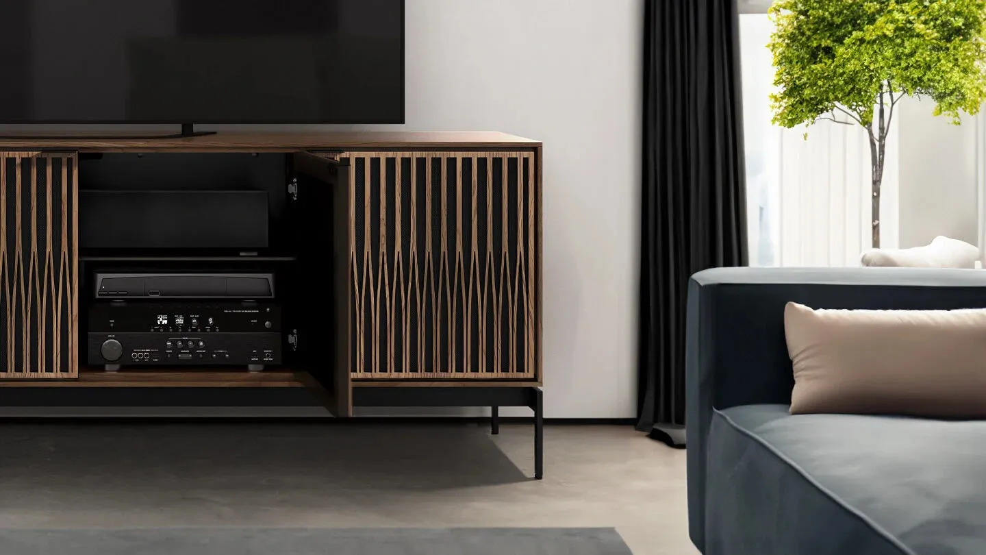 Elements 8709 Tune Media Cabinet with Console Base