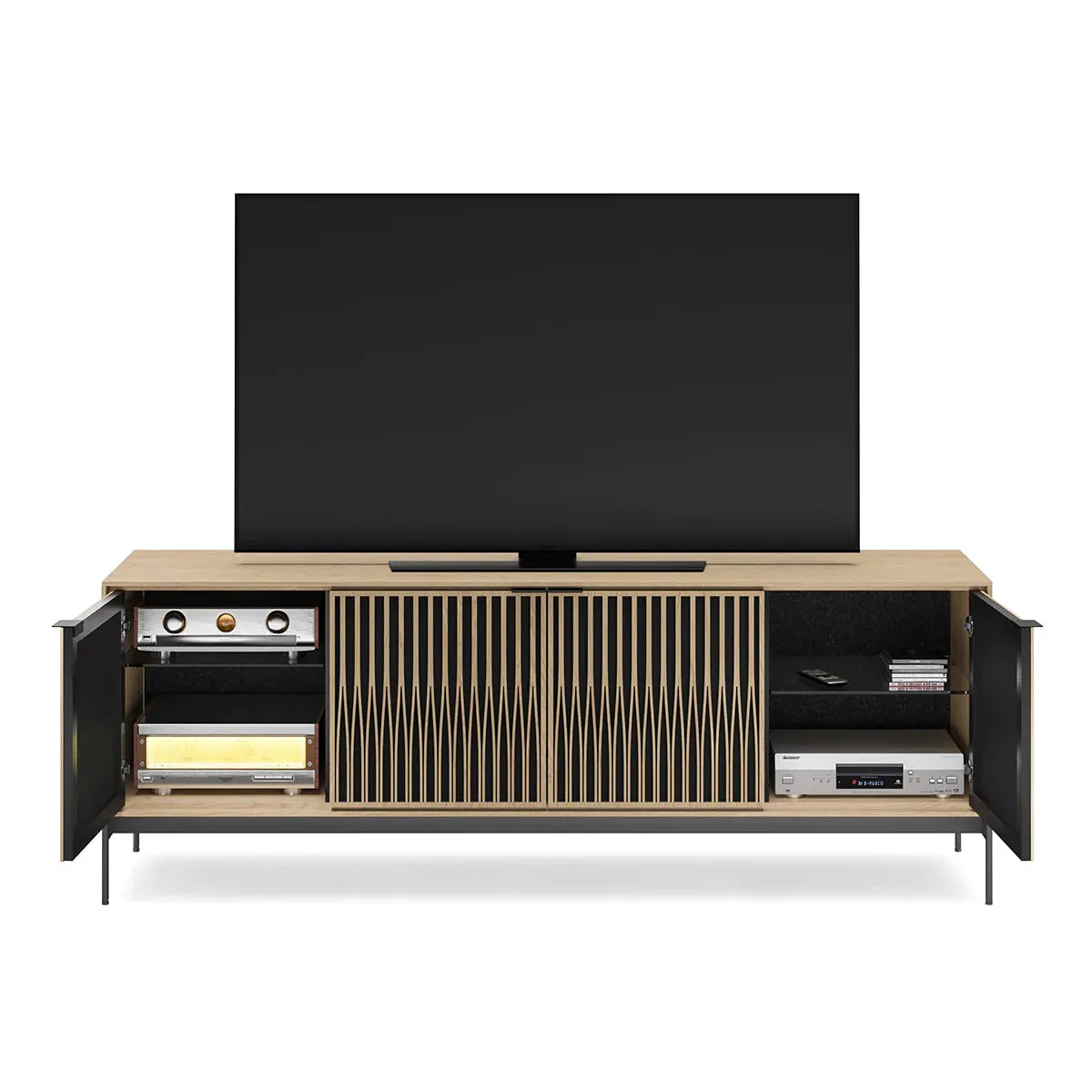 Elements 8709 Tune Media Cabinet with Console Base