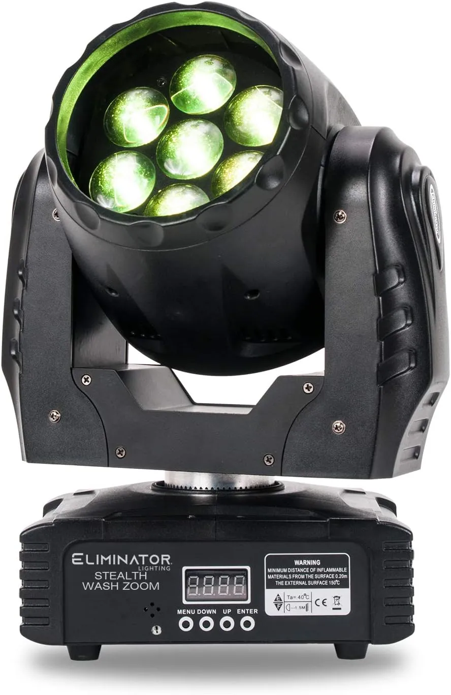 Eliminator Stealth Wash Zoom 7x12w Moving Head