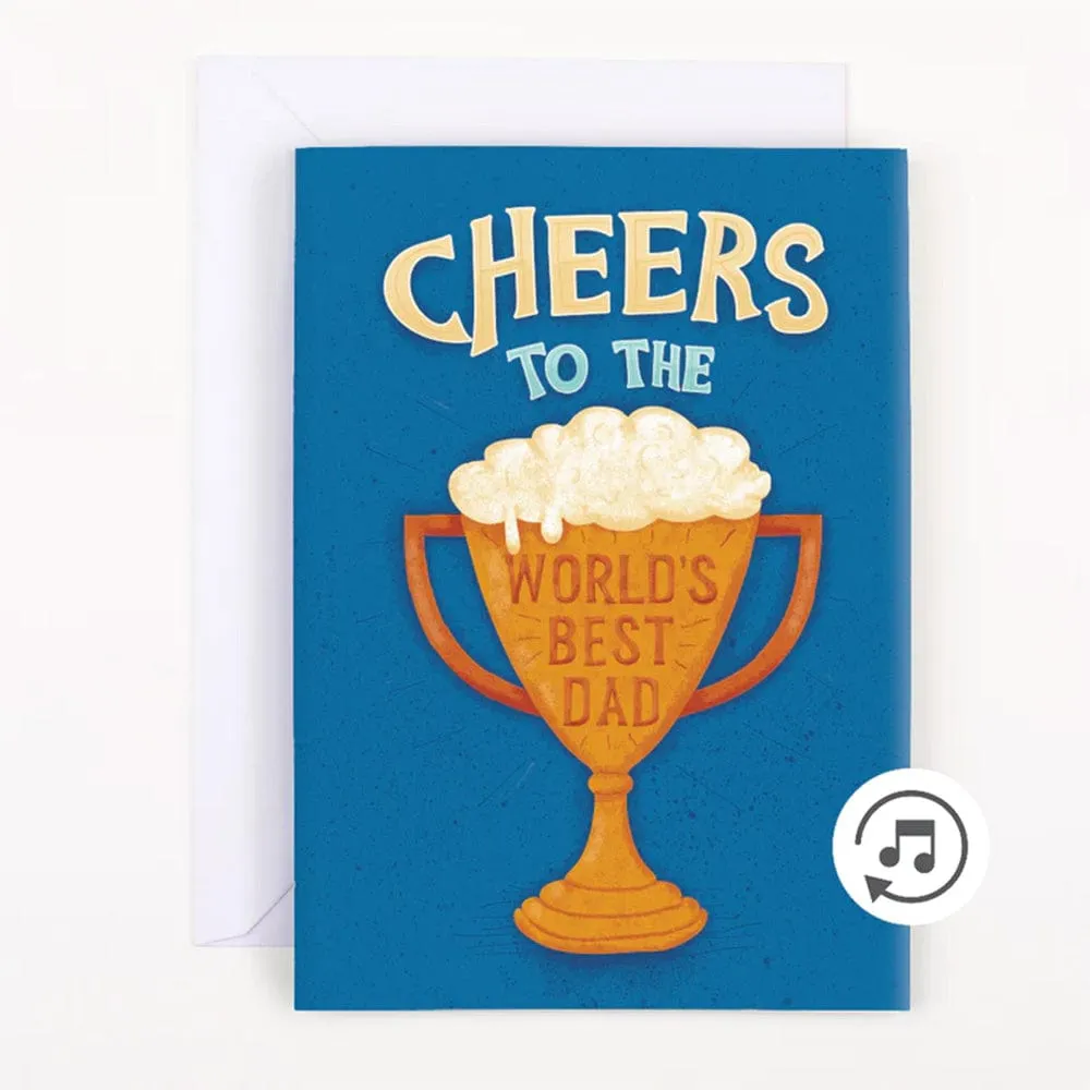 Endless 99 Bottles Father's Day Card 👨‍👦🔊 - Joker Greeting Prank Card (Glitter   Sound)