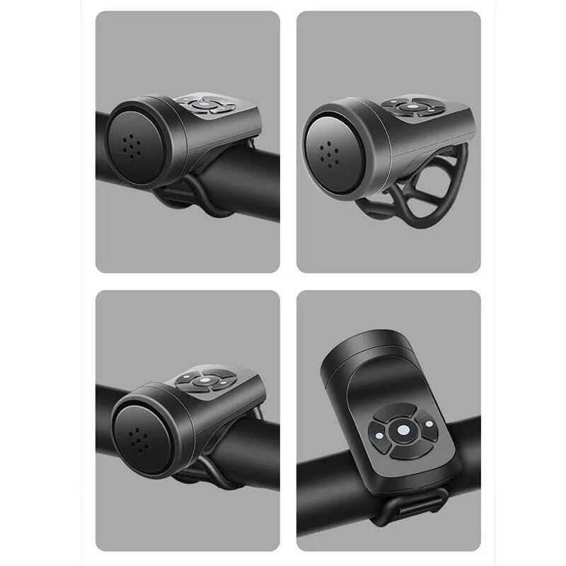 ESLNF Bicycle Bell Rechargeable Bike Motorcycle Electric Anti-theft Alarm Horn Loud Alarm Ring Bell Road Cycling Accessories