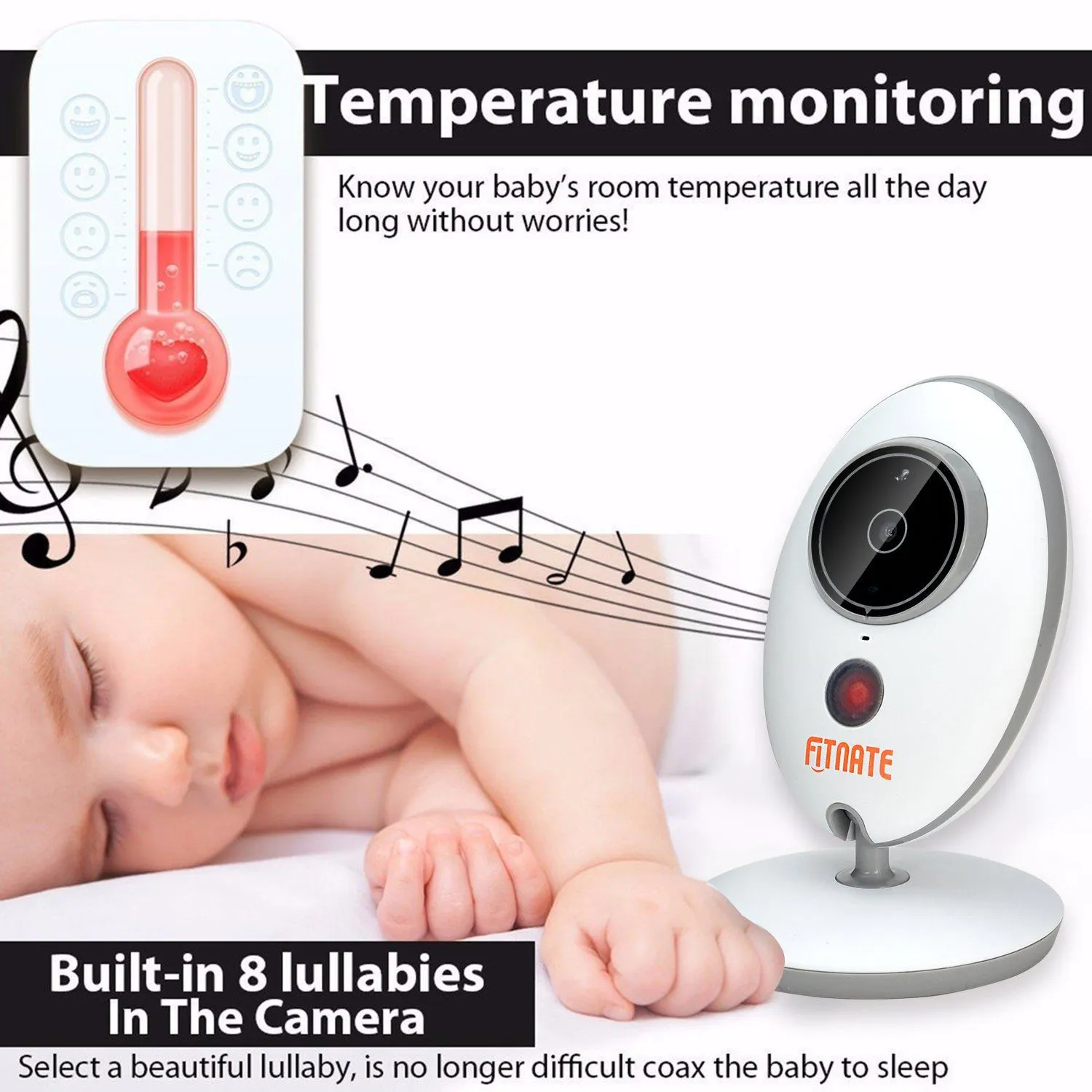 Fitnate Wireless Video Baby Monitor