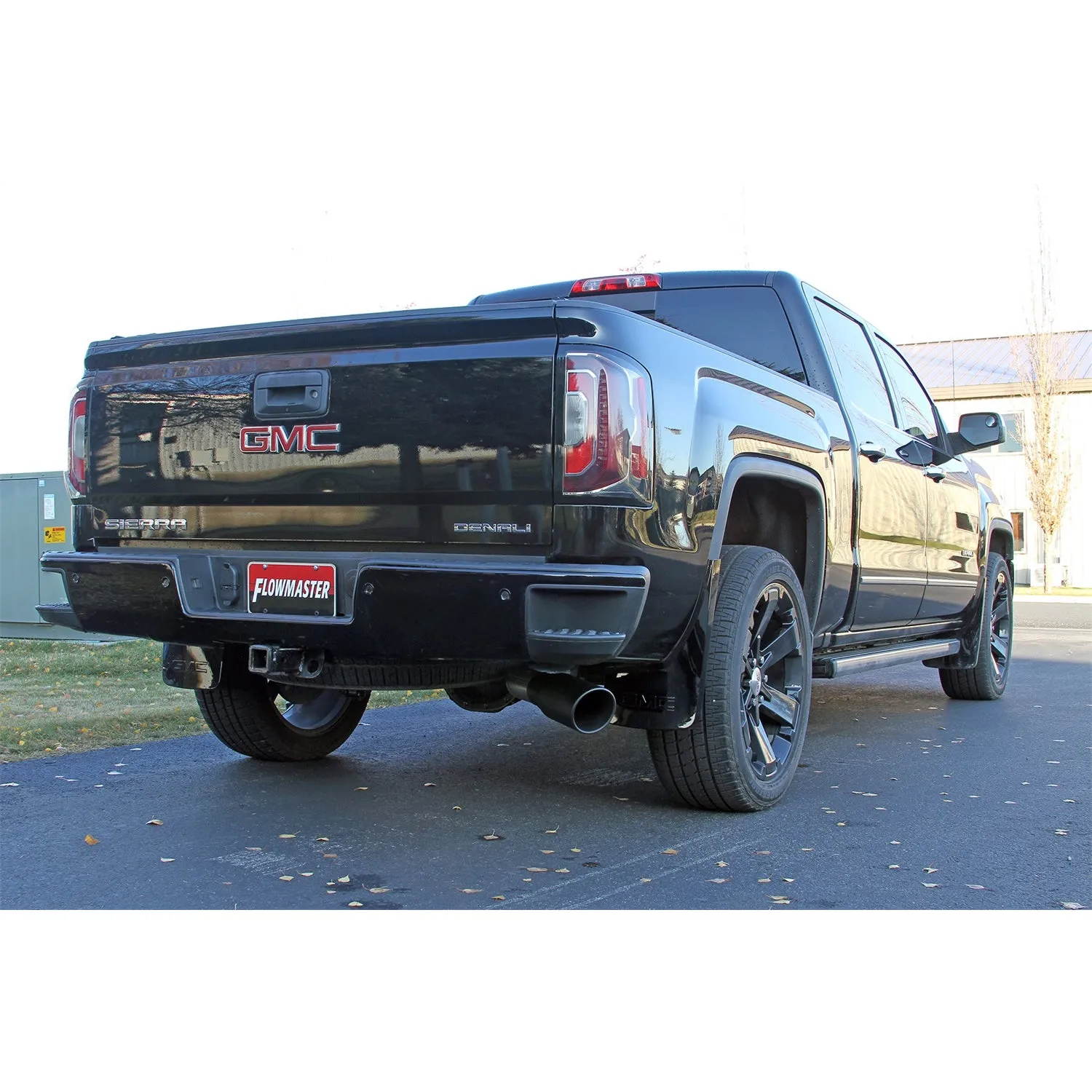 Flowmaster FlowFX Cat-Back Exhaust System - 3.5 in Diameter - Single Side Exit - 5 in Black Ceramic Tip - Stainless - GM Fullsize Truck 2011-18