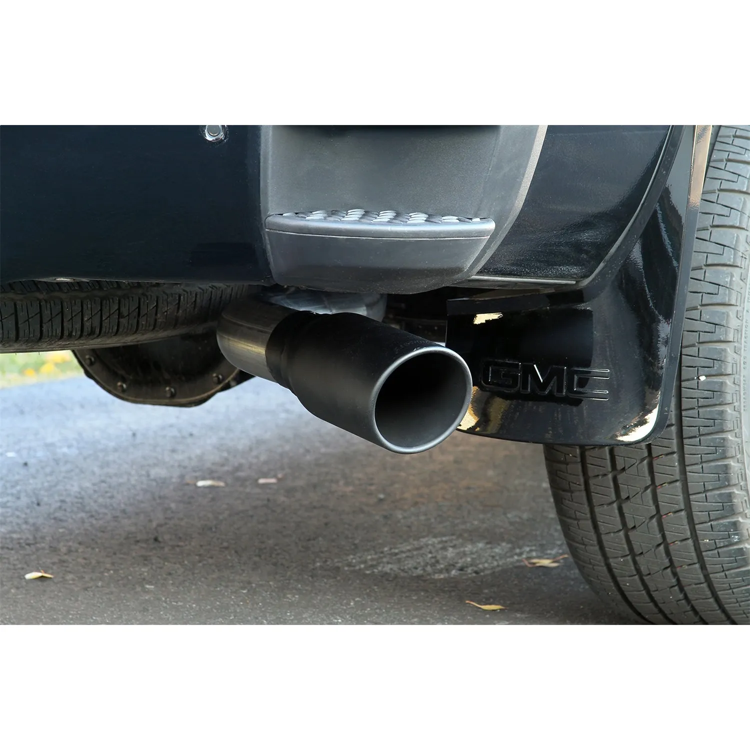 Flowmaster FlowFX Cat-Back Exhaust System - 3.5 in Diameter - Single Side Exit - 5 in Black Ceramic Tip - Stainless - GM Fullsize Truck 2011-18