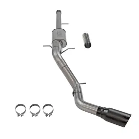 Flowmaster FlowFX Cat-Back Exhaust System - 3.5 in Diameter - Single Side Exit - 5 in Black Ceramic Tip - Stainless - GM Fullsize Truck 2011-18