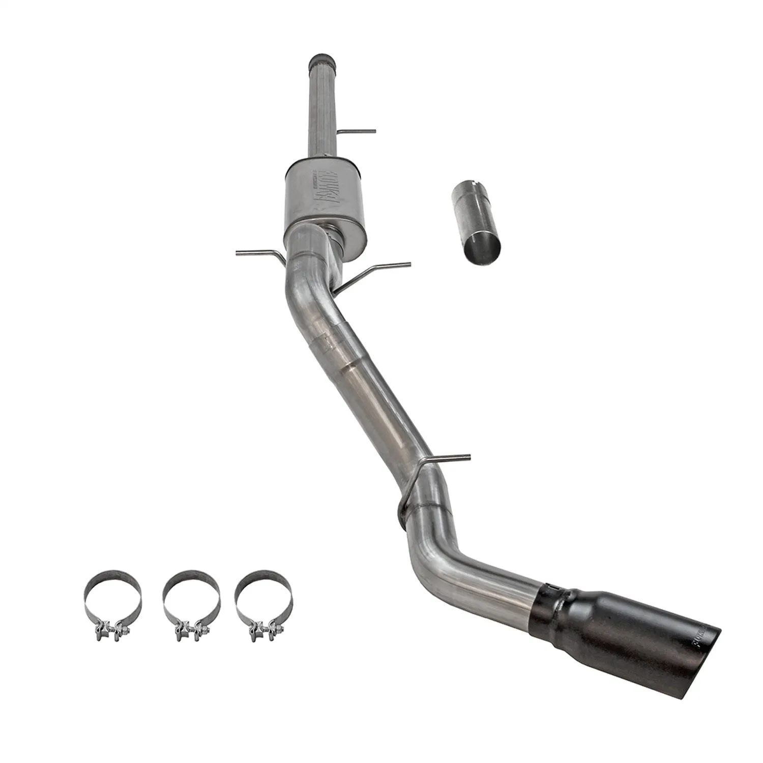 Flowmaster FlowFX Cat-Back Exhaust System - 3.5 in Diameter - Single Side Exit - 5 in Black Ceramic Tip - Stainless - GM Fullsize Truck 2011-18