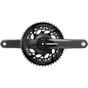 Force AXS Power Meter Bicycle Crankset - 165mm, 2x 12-Speed, 46/33t, Direct Mount, DUB Spindle Interface, Iridescent Gray, D2