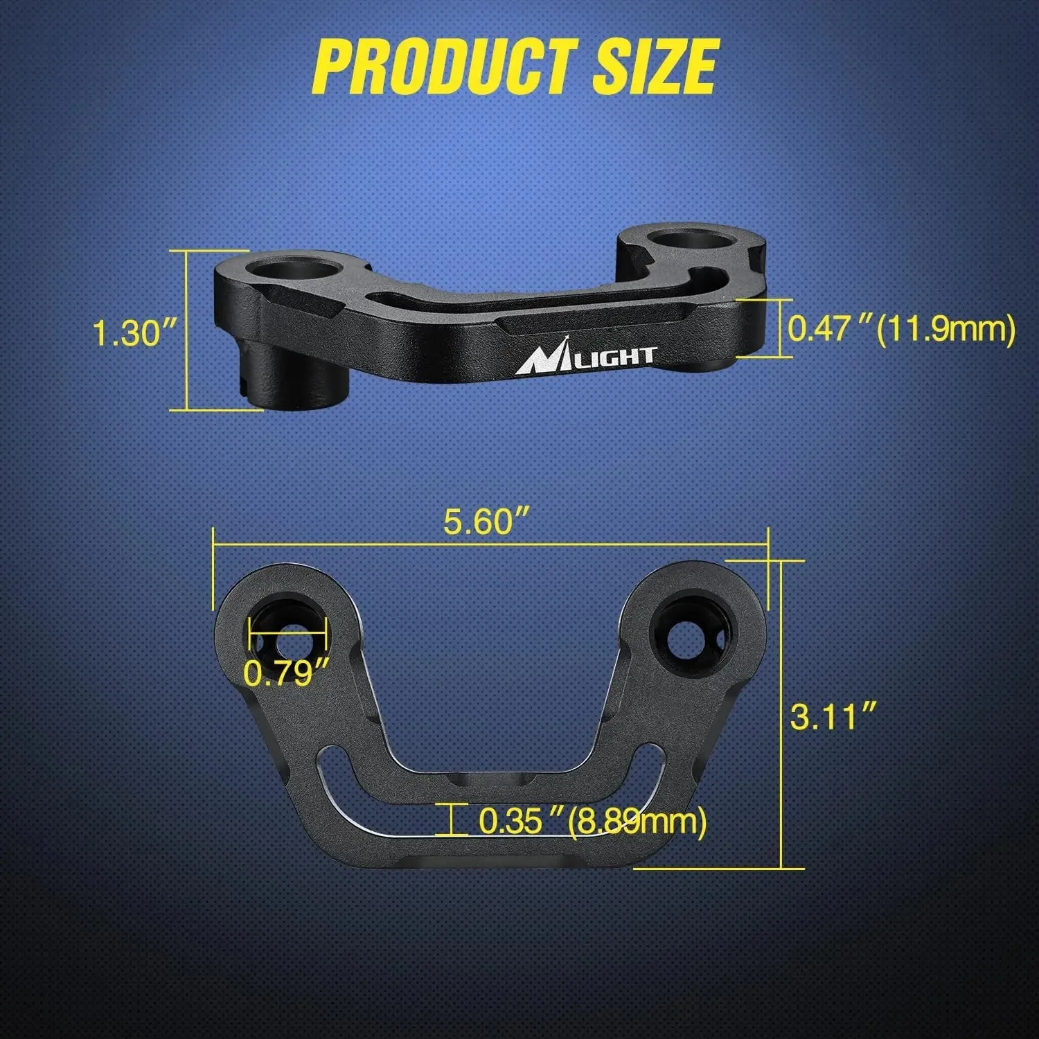 Front A-Pillar Hood Cowl Mounts For 2018-2023 Jeep Wrangler JL/JLU 2020-2023 Gladiator JT