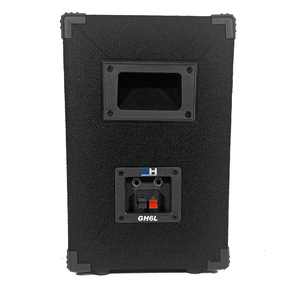 GH6L - Passive 6 Inch 2-Way PA/DJ Loudspeaker Cabinet - 400 Watt Full Range PA/DJ Band Live Sound Speaker