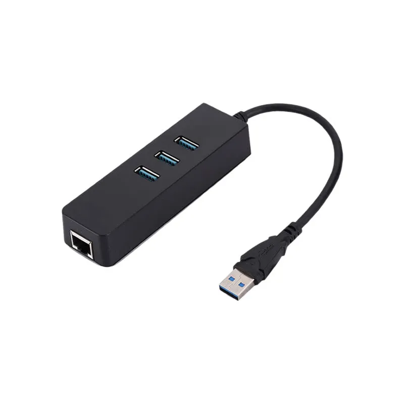 High Speed 3 Ports USB 3.0 Gigabit Ethernet LAN RJ45