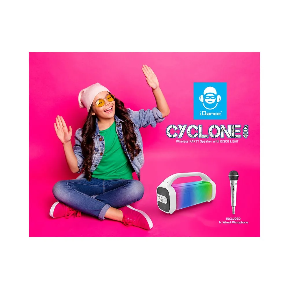 iDance Cyclone 400S Bluetooth Speaker and Microphone