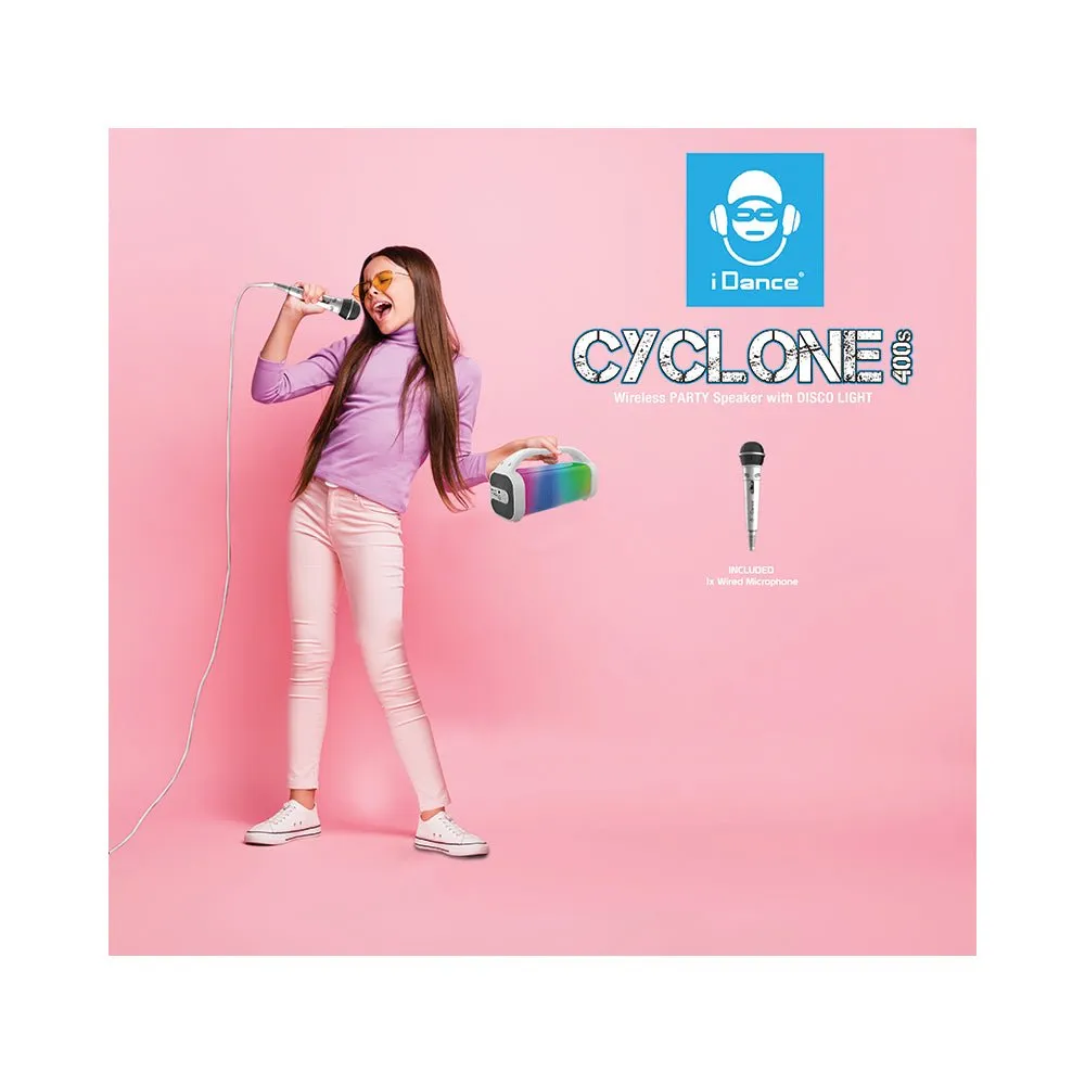 iDance Cyclone 400S Bluetooth Speaker and Microphone