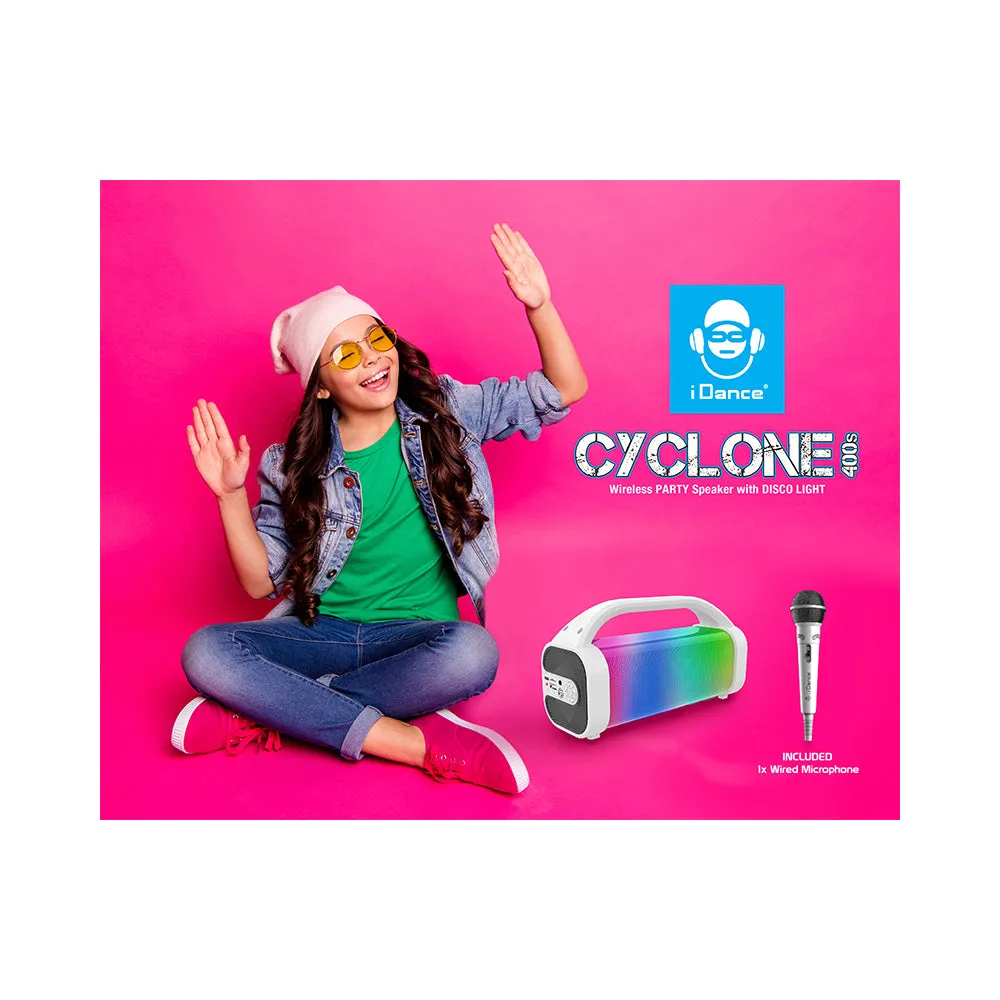 iDance Cyclone 400S Bluetooth Speaker and Microphone