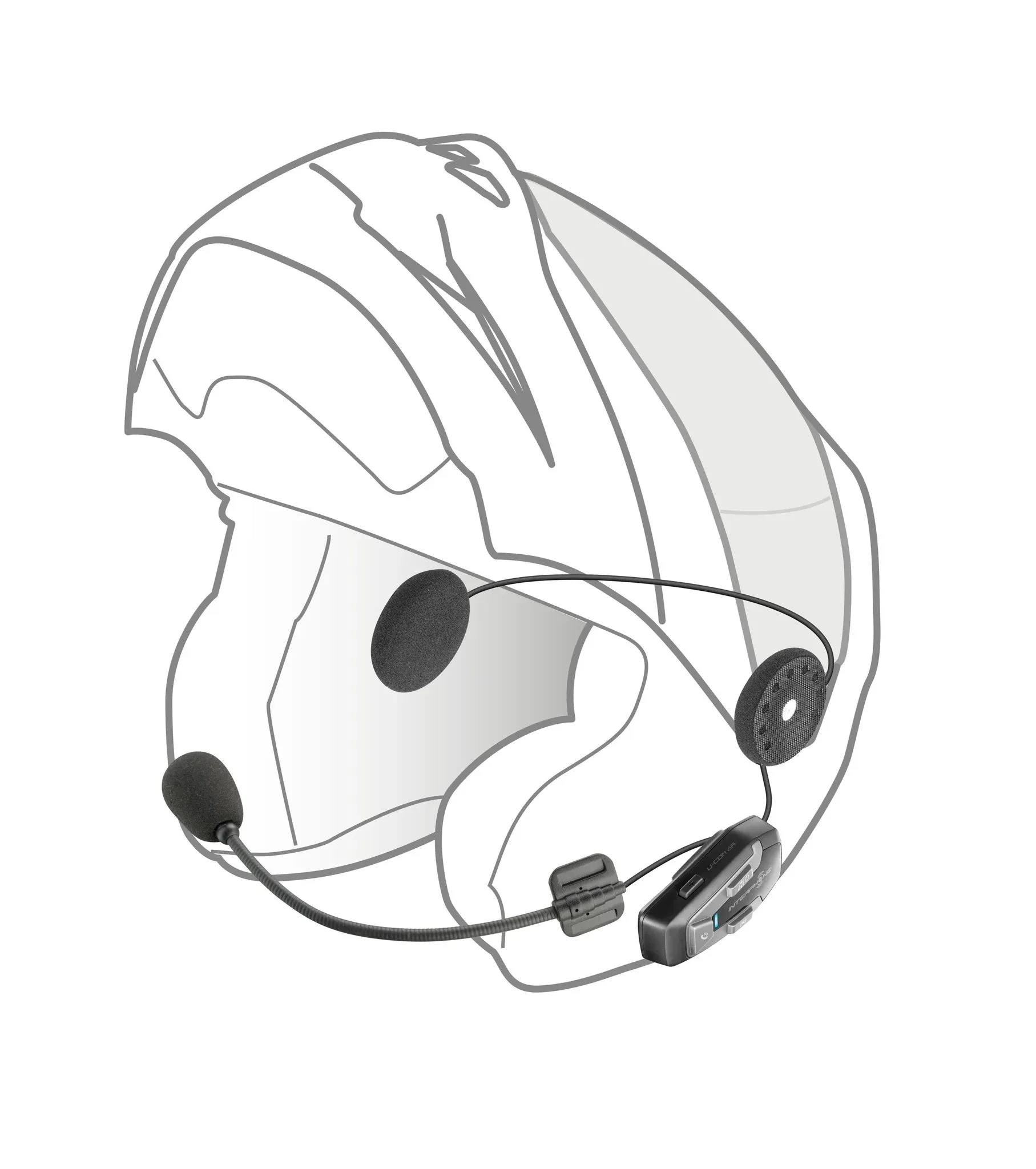 Interphone U-Com 8R Bluetooth Motorcycle Headset (Twin Pack)