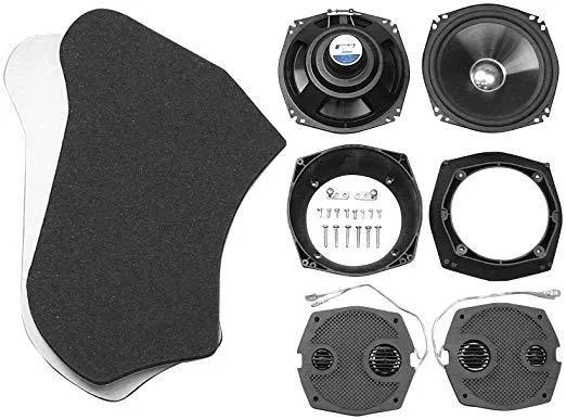 J&M 7.25 in. Speaker Upgrade kit for '06-'12 Harley Street/Ultra/Electra Glide