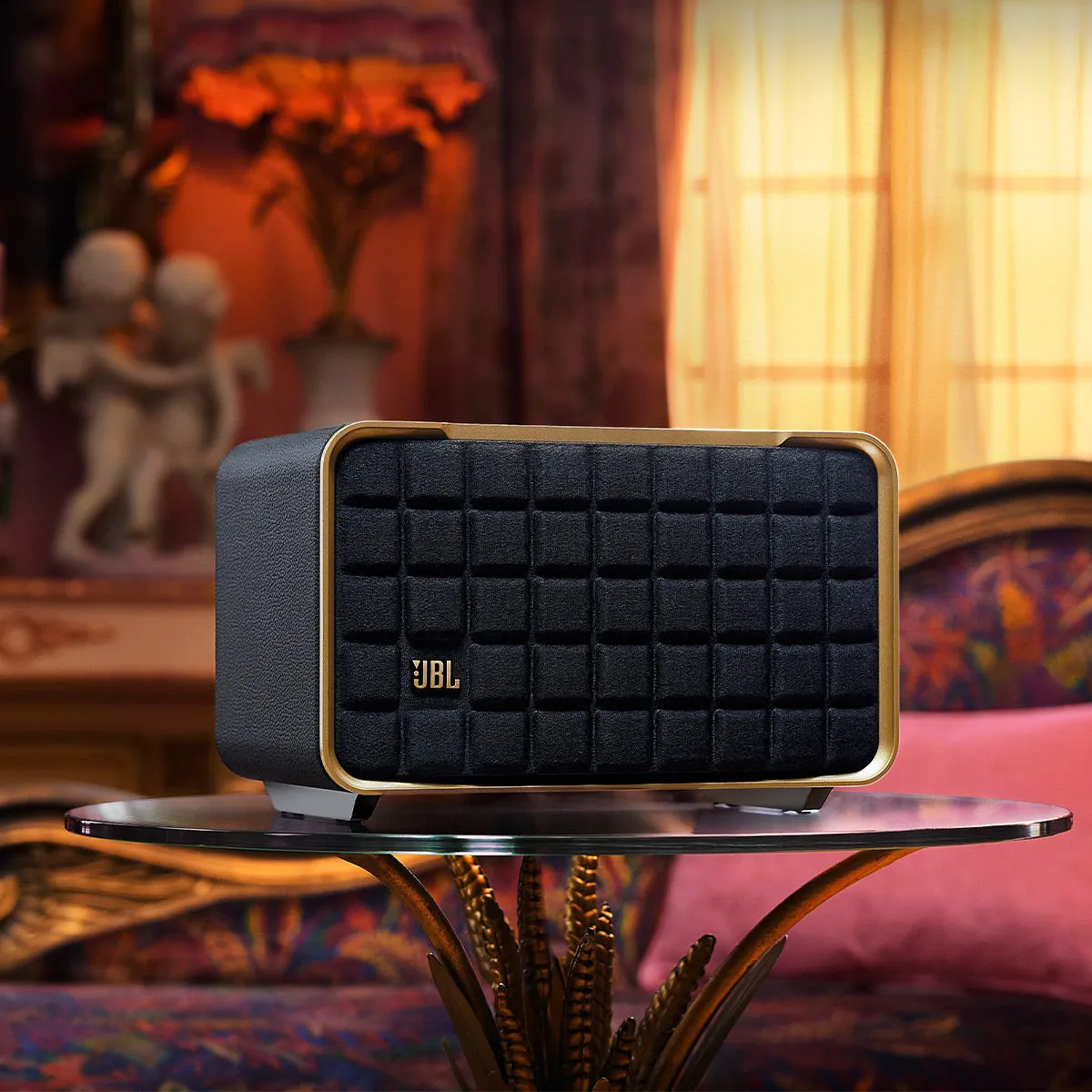 JBL Authentics 200 Wireless Bluetooth Speaker (Black/Gold)