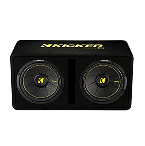 Kicker 44DCWC122 Ported Enclosure with Dual 12" CompC Subwoofers