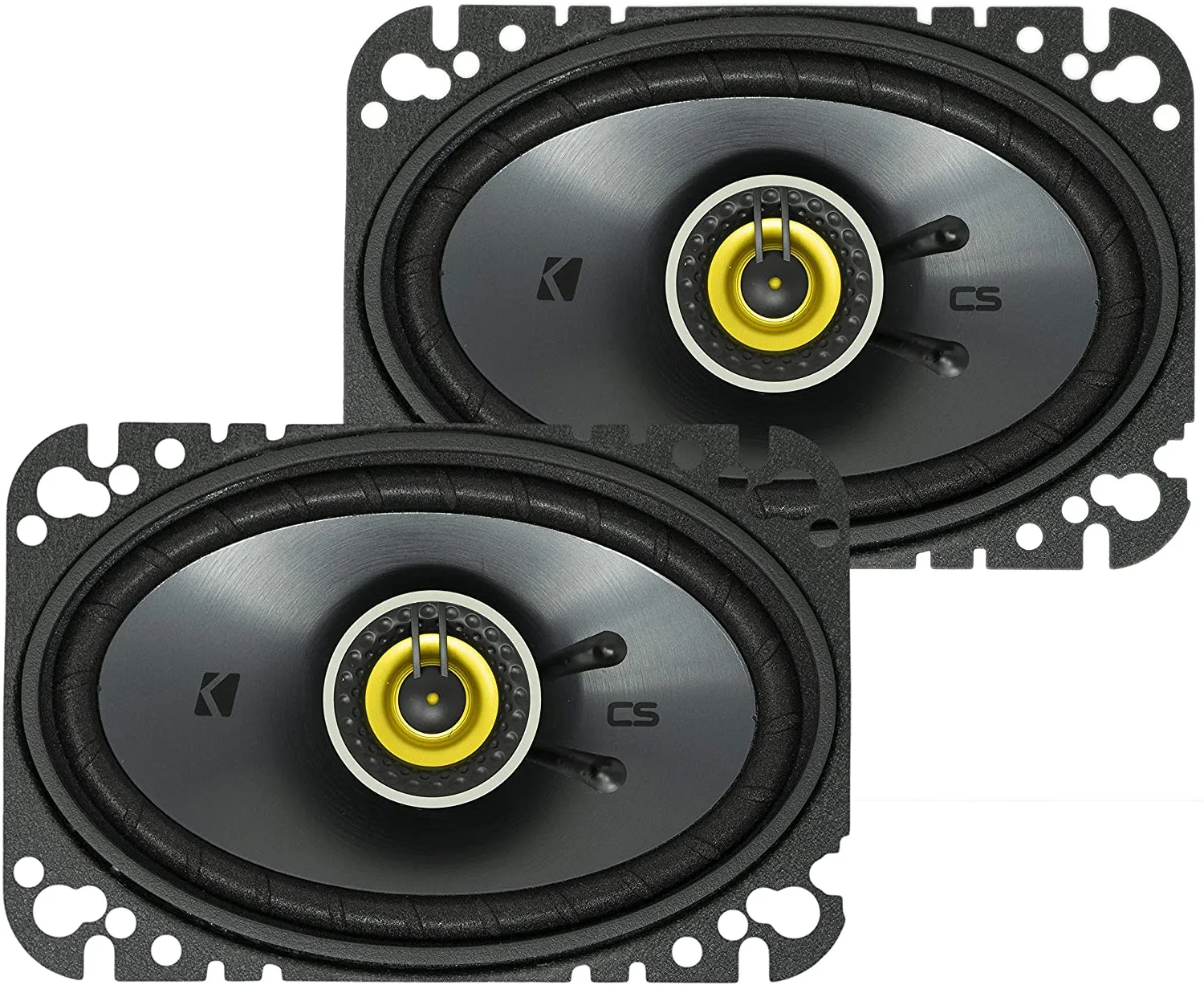 Kicker 4x6" 2-Way Coaxial Speakers 150 Watts Max 4 Ohm CS Series 46CSC464 Pair