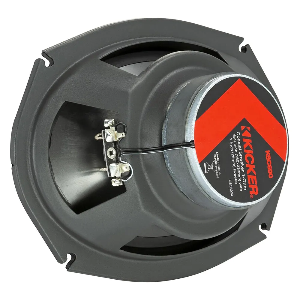 Kicker KS Series 6" x 9" Coaxial Speaker Pair 150W Rms 300W Max 4 Ohm 51KSC6904