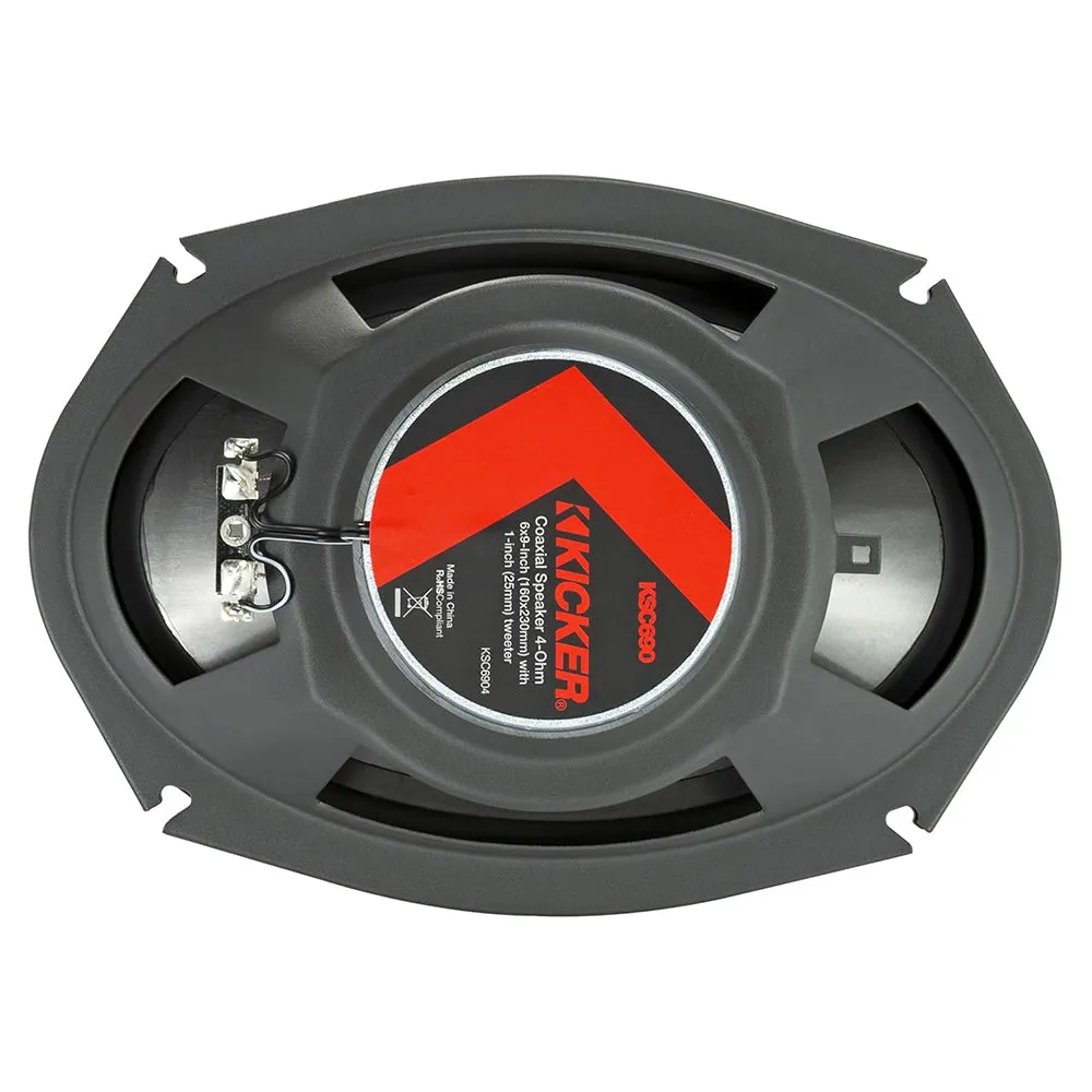 Kicker KS Series 6" x 9" Coaxial Speaker Pair 150W Rms 300W Max 4 Ohm 51KSC6904