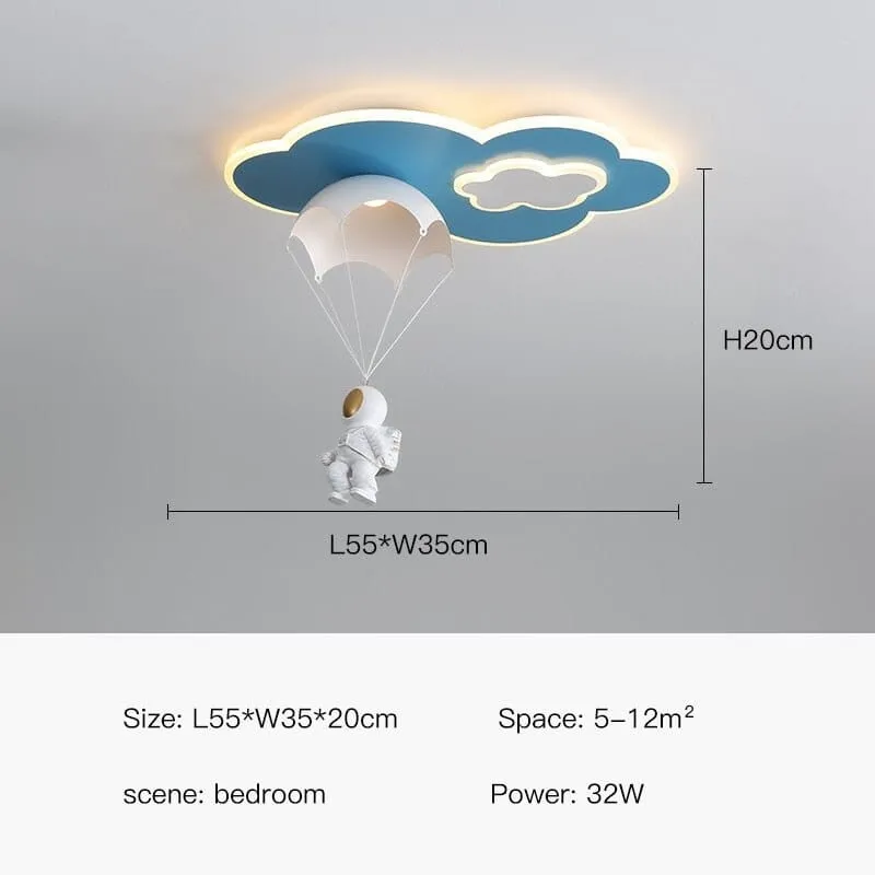 Kids Astronaut Ceiling Light | Kids Room Decor Lights