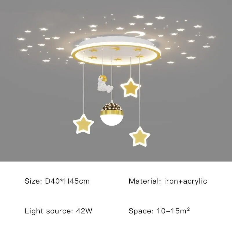 Kids Astronaut Chandeliers Light | Kids Room Decor Lights