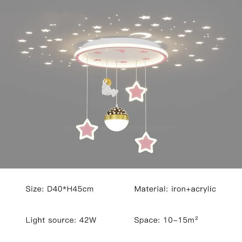 Kids Astronaut Chandeliers Light | Kids Room Decor Lights
