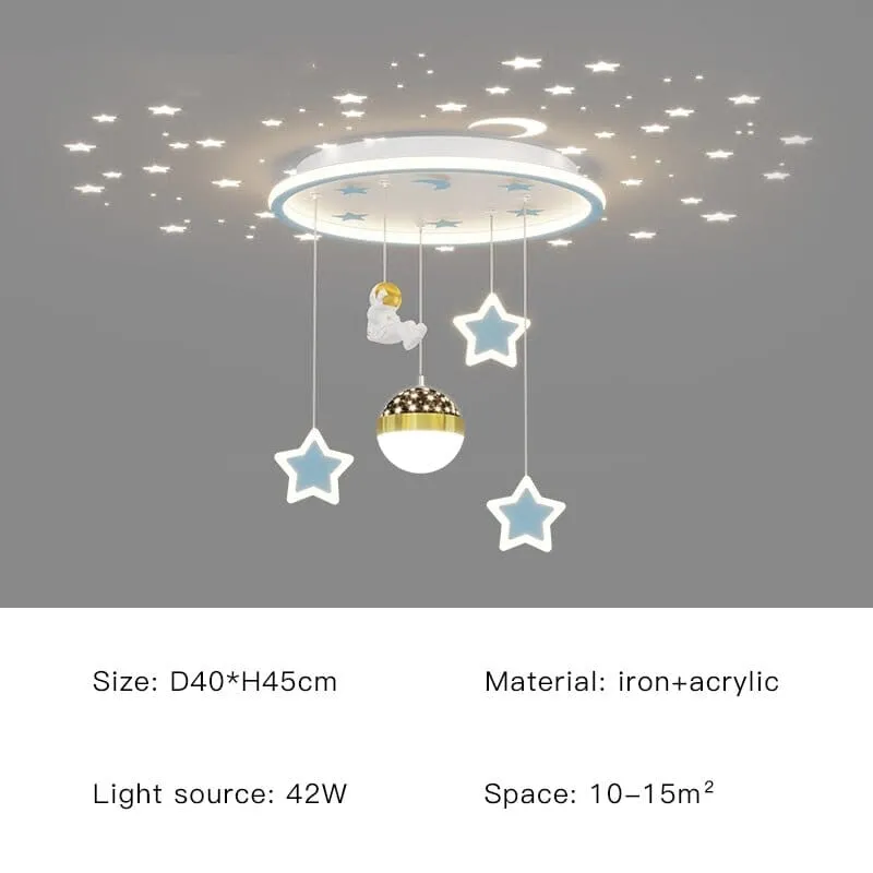 Kids Astronaut Chandeliers Light | Kids Room Decor Lights