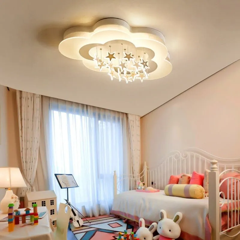 Kids Stars Clouds Ceiling Light | Kids Room Decor Lights