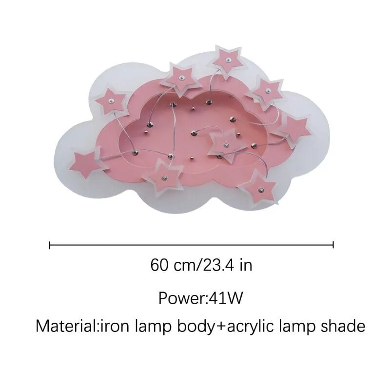 Kids Stars Clouds Ceiling Light | Kids Room Decor Lights