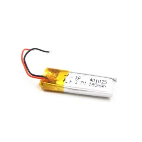 KP: 401025 Lipo Battery - Single Cell 3.7 V 180mAh Lithium Polymer Battery