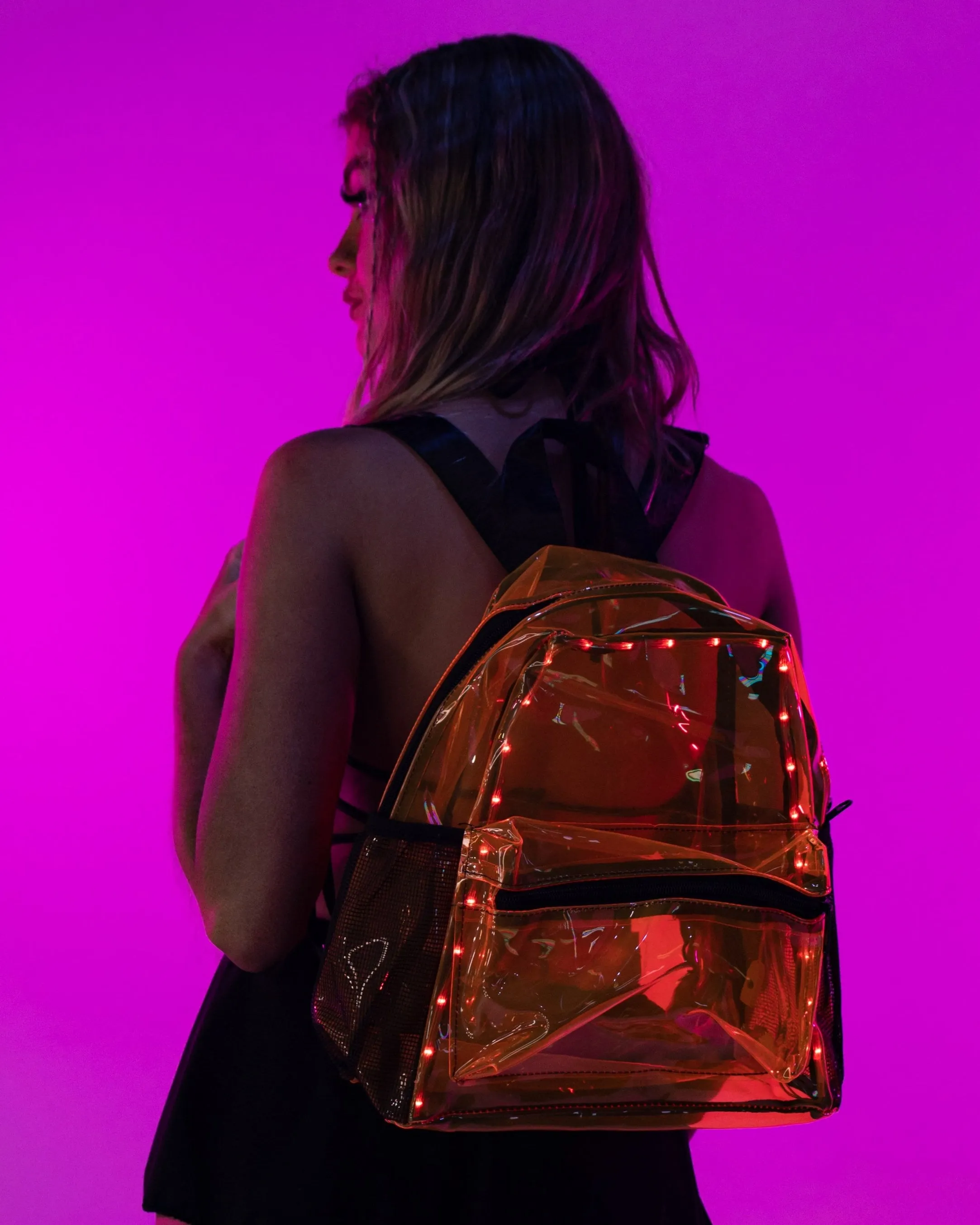 LED Clear Backpack