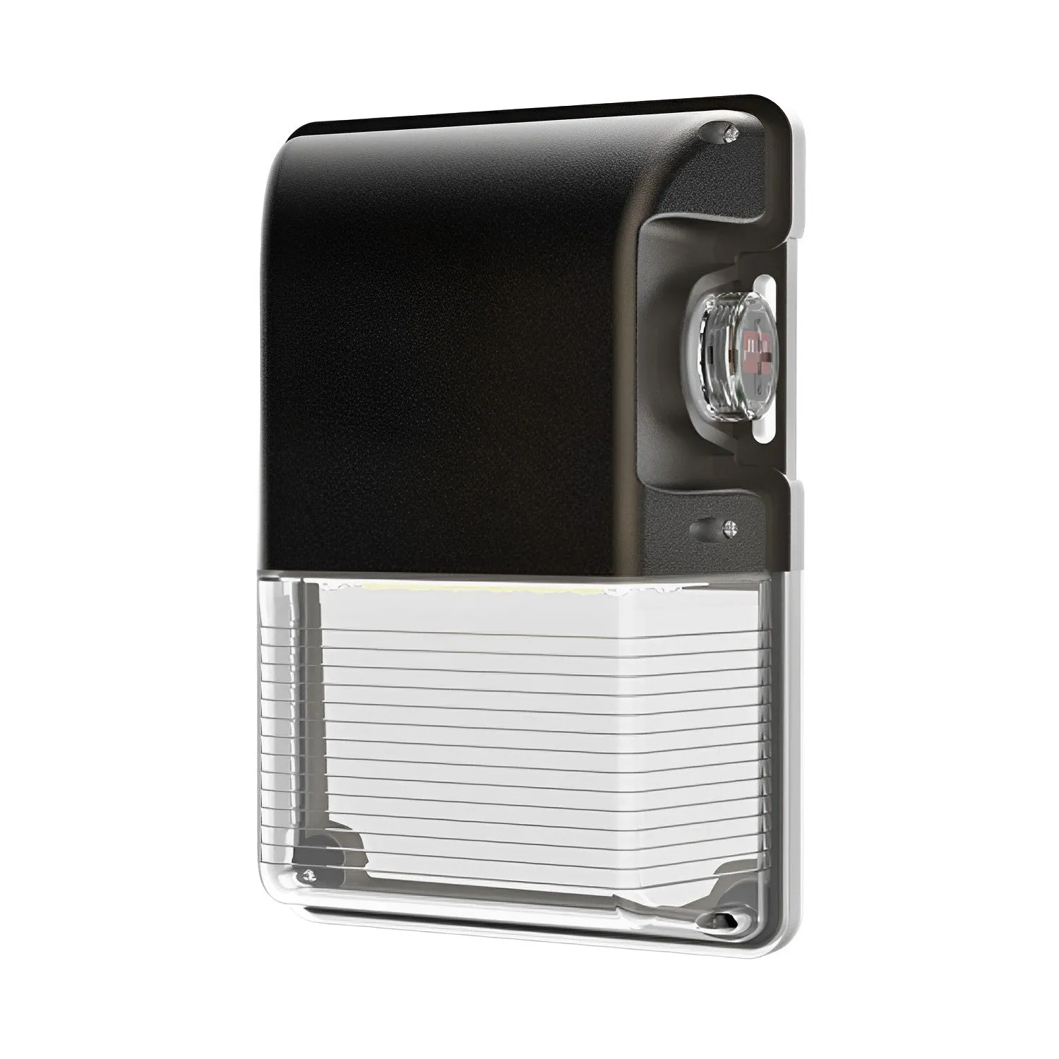 LED Mini Wall Pack, 25W/20W/15W, Dusk to Dawn, Bronze, Selectable Wattage & CCT, 3000 Lumens