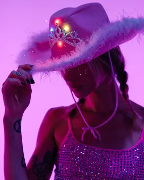 LED Rodeo Princess Cowboy Hat