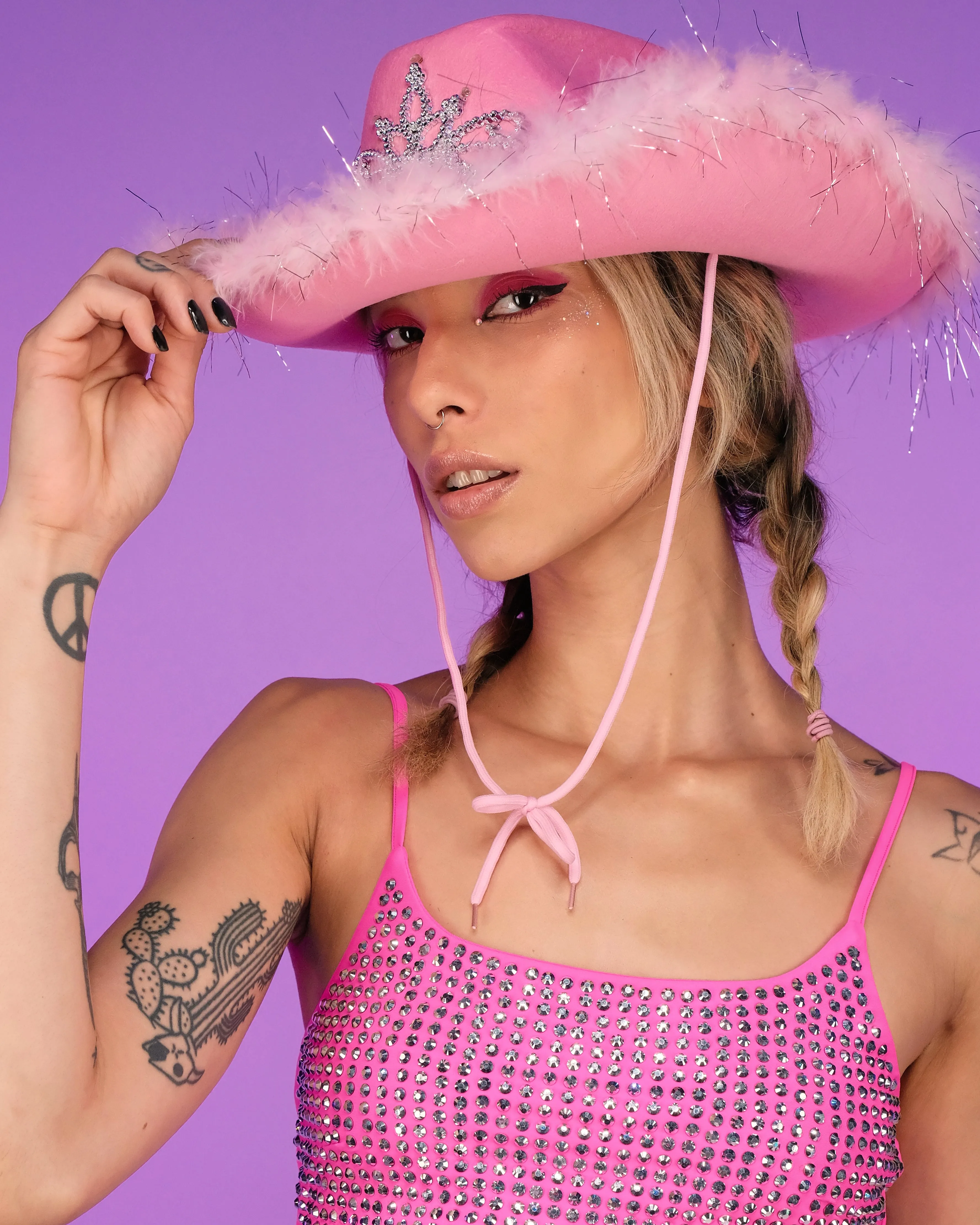 LED Rodeo Princess Cowboy Hat