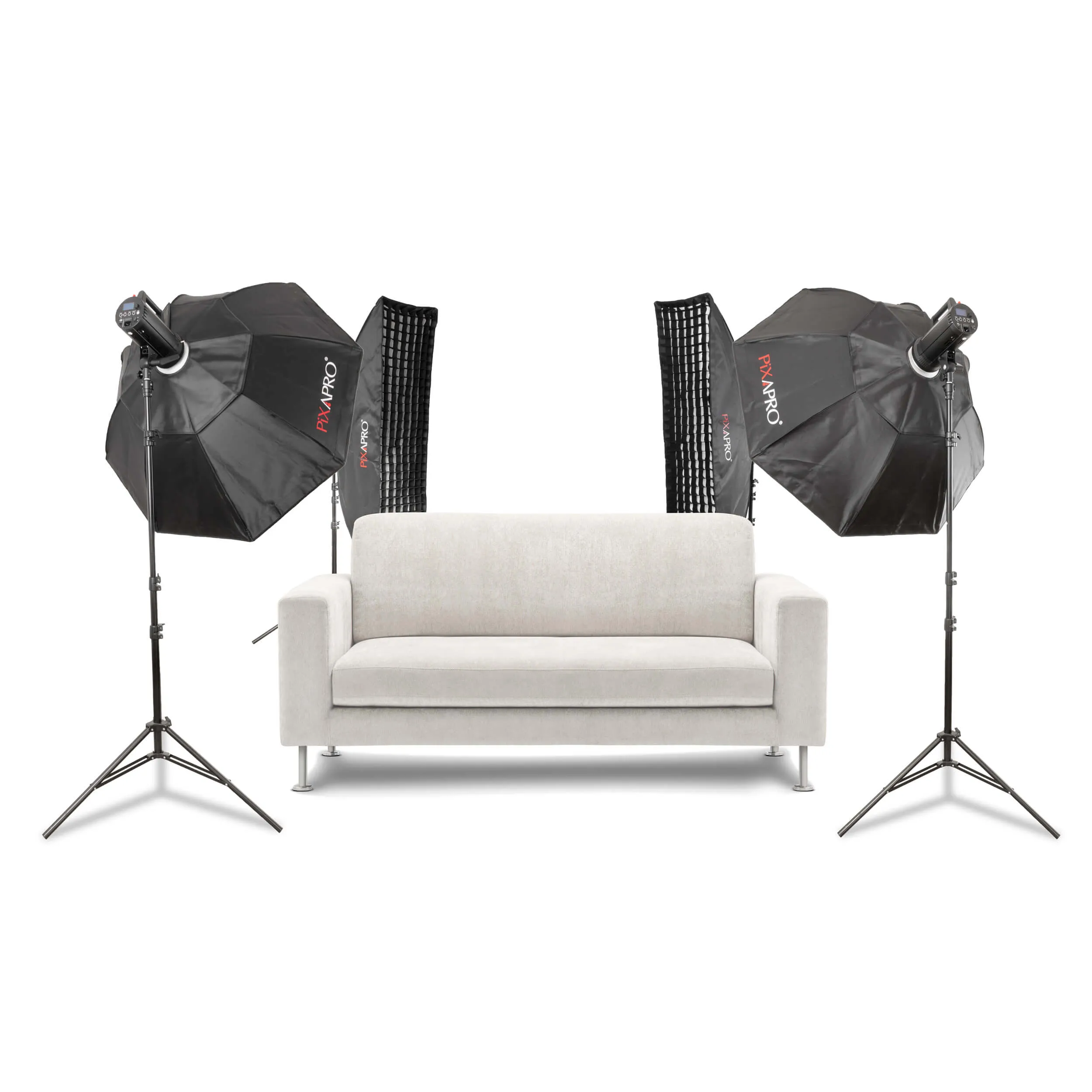 LUMI400II Budget E-Commerce Photography Studio LED Flash Four Kit