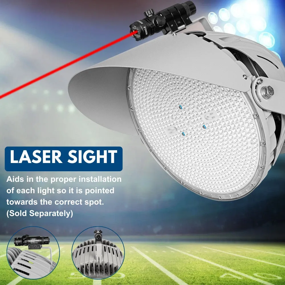 LYRA LED Stadium Light -  500W/400W/300W Selectable - Up to 75,000lm - 5000K - 200-480V  - 4H4V - 1500W Equal - 10 Year Warranty