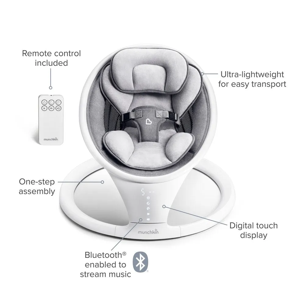 Munchkin Swing Bluetooth Enabled Baby Rocker